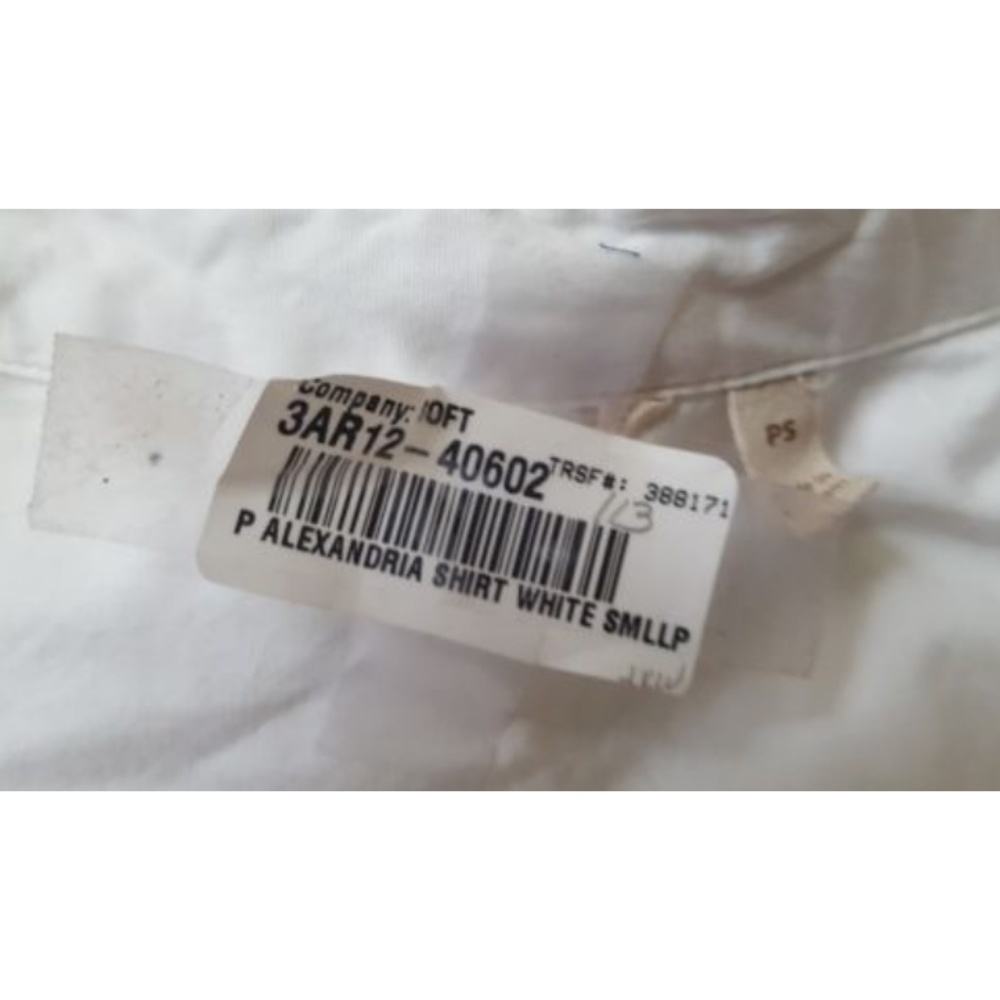 NWOT SOFT SURROUNDINGS Alexandria Embroidered Button Down White Shirt PS - Picture 7 of 8